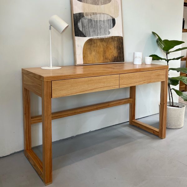 Escritorio De Madera Con Dos Cajones - Islandia - Imagen 2
