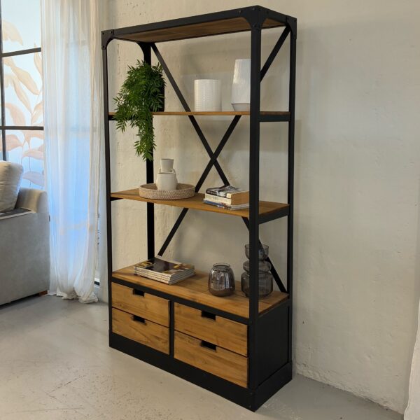 Estanteria Industrial de Hierro y Madera - Tupungato - Imagen 2