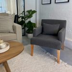 Sillón Tapizado con Apoyabrazos Barcelona