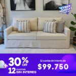 PROMO Sofá Qatar con Funda - Cyber