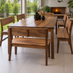 Banco de madera con Respaldo